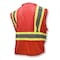 Radians Hi-Vis Econ TpO/Cl1 Two Tone Safety Vest-Red-2X SV22-1ZRM-2X - alternate 8
